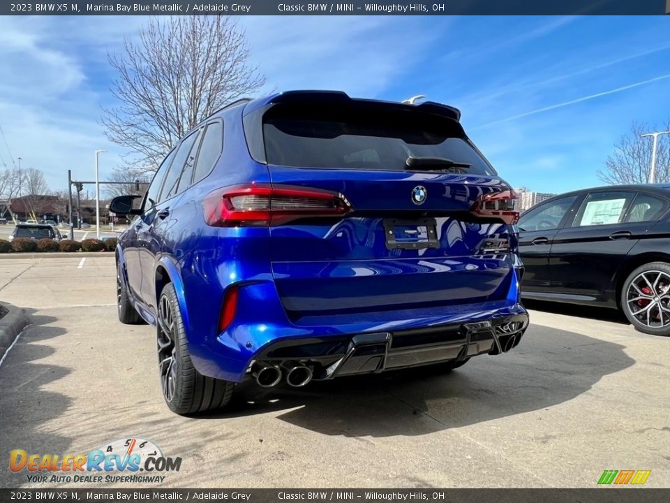 2023 BMW X5 M Marina Bay Blue Metallic / Adelaide Grey Photo #4