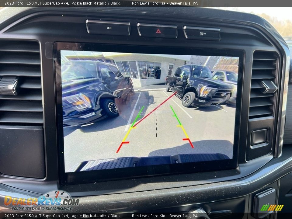 2023 Ford F150 XLT SuperCab 4x4 Agate Black Metallic / Black Photo #21