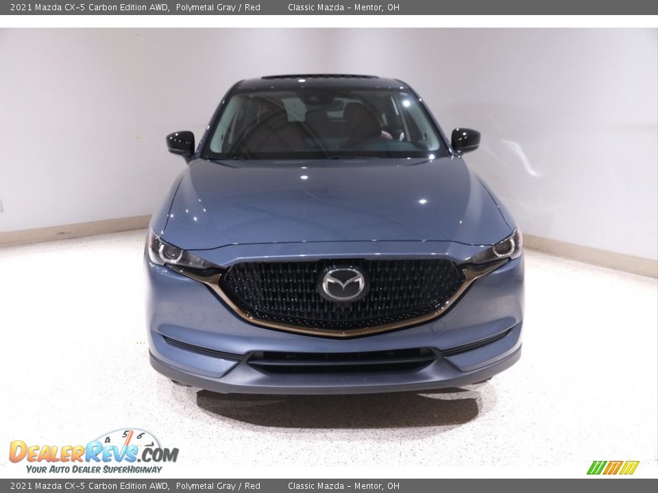 2021 Mazda CX-5 Carbon Edition AWD Polymetal Gray / Red Photo #2