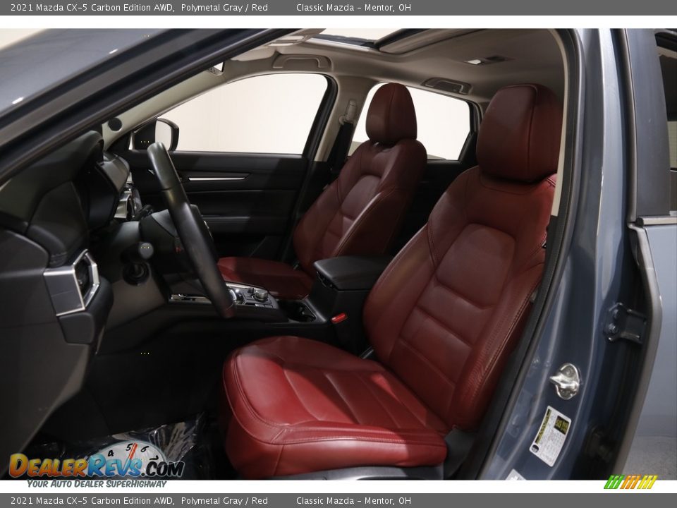 2021 Mazda CX-5 Carbon Edition AWD Polymetal Gray / Red Photo #5
