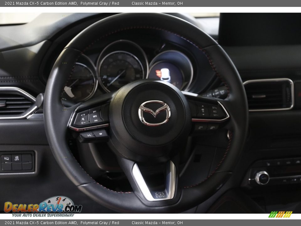 2021 Mazda CX-5 Carbon Edition AWD Polymetal Gray / Red Photo #7