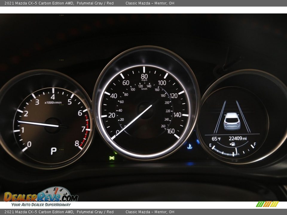 2021 Mazda CX-5 Carbon Edition AWD Polymetal Gray / Red Photo #8