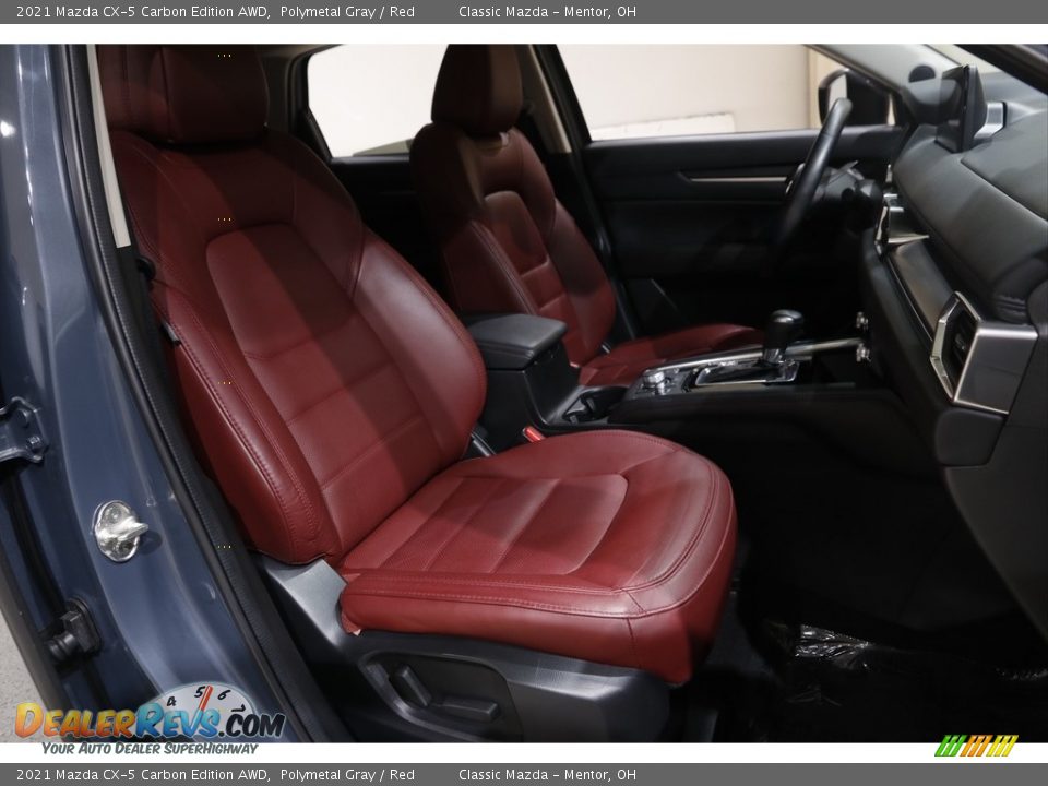 2021 Mazda CX-5 Carbon Edition AWD Polymetal Gray / Red Photo #15