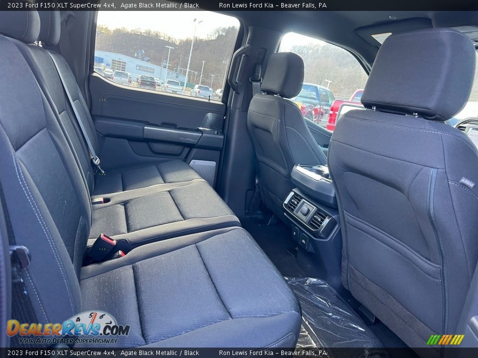 2023 Ford F150 XLT SuperCrew 4x4 Agate Black Metallic / Black Photo #11