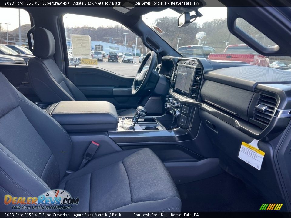 2023 Ford F150 XLT SuperCrew 4x4 Agate Black Metallic / Black Photo #12