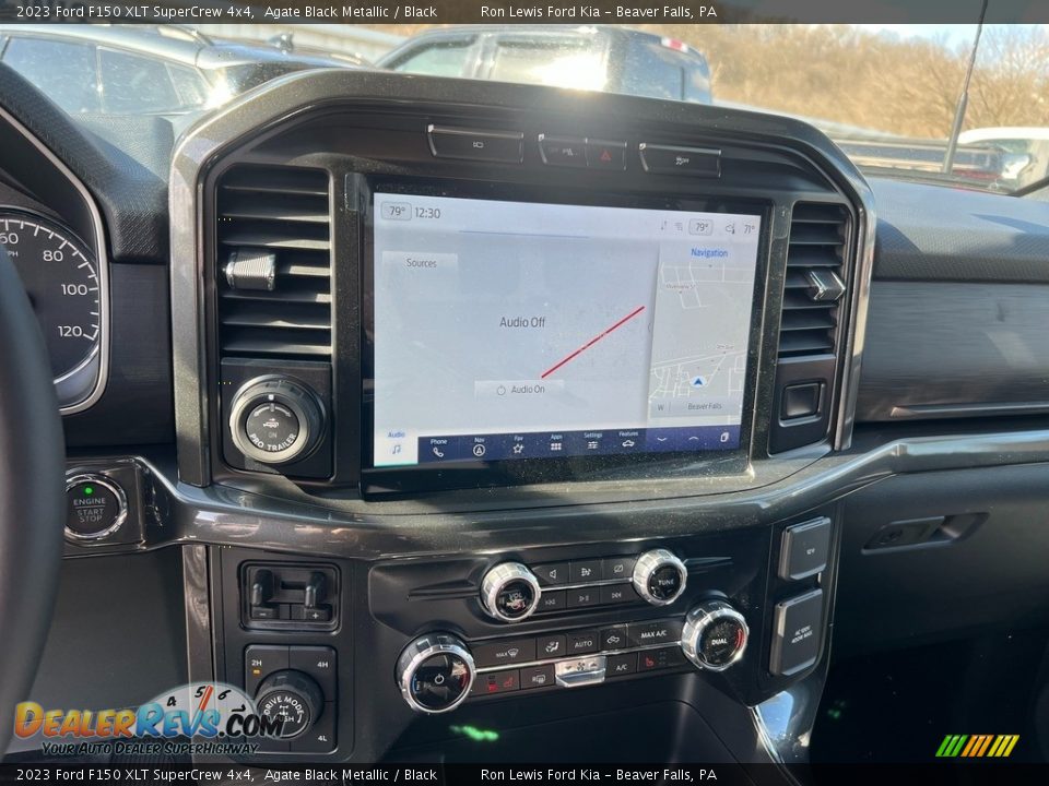 2023 Ford F150 XLT SuperCrew 4x4 Agate Black Metallic / Black Photo #17