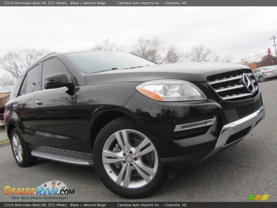 2014 Mercedes-Benz ML 350 4Matic Black / Almond Beige Photo #1