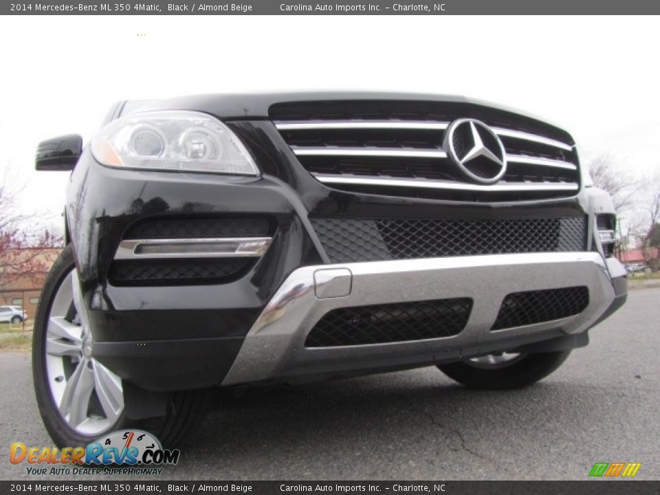 2014 Mercedes-Benz ML 350 4Matic Black / Almond Beige Photo #2