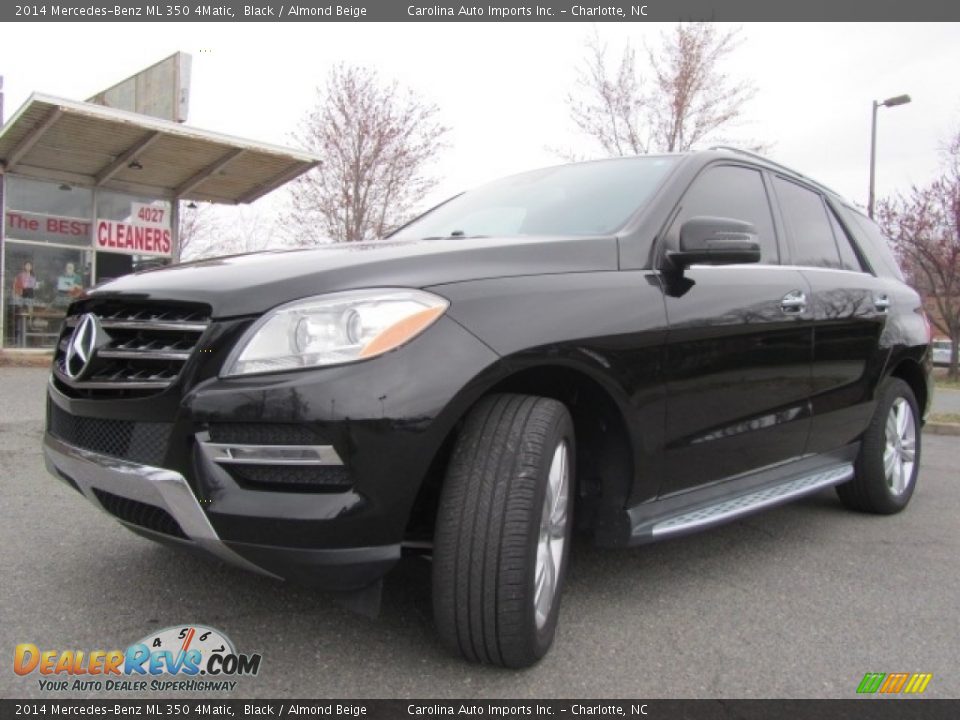 2014 Mercedes-Benz ML 350 4Matic Black / Almond Beige Photo #6