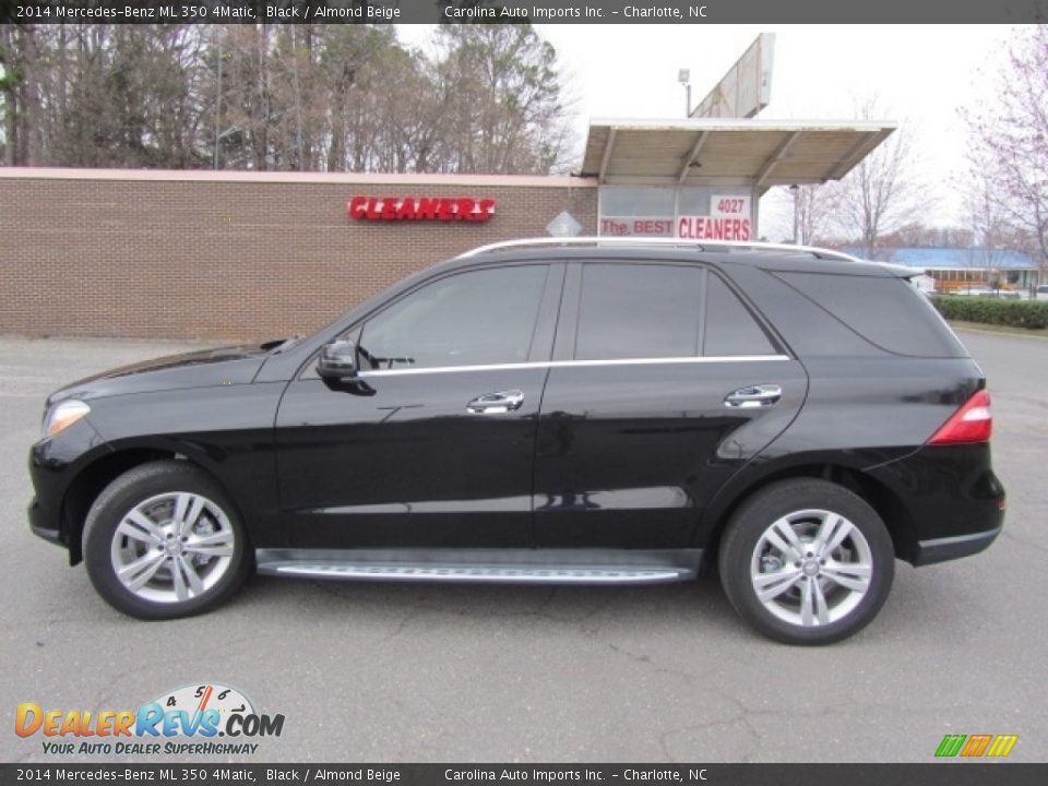 2014 Mercedes-Benz ML 350 4Matic Black / Almond Beige Photo #7