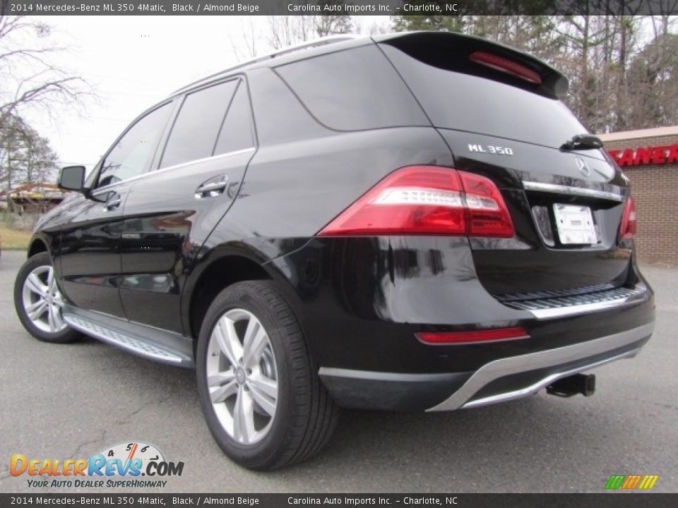 2014 Mercedes-Benz ML 350 4Matic Black / Almond Beige Photo #8