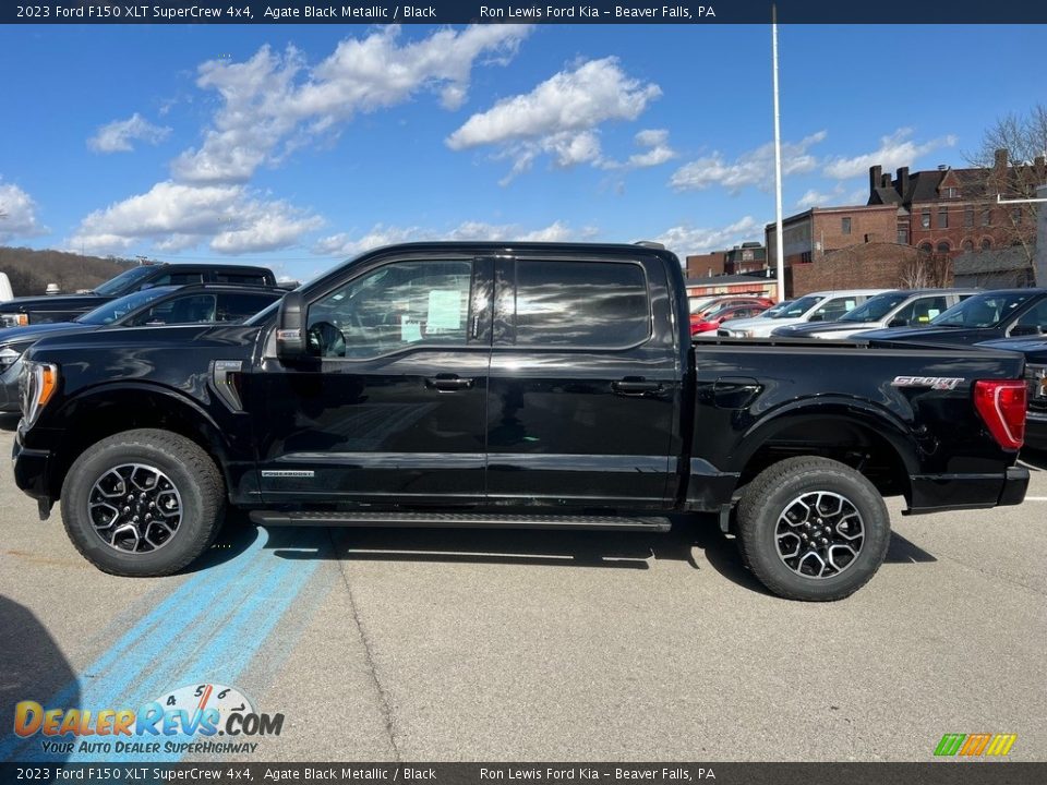 Agate Black Metallic 2023 Ford F150 XLT SuperCrew 4x4 Photo #5