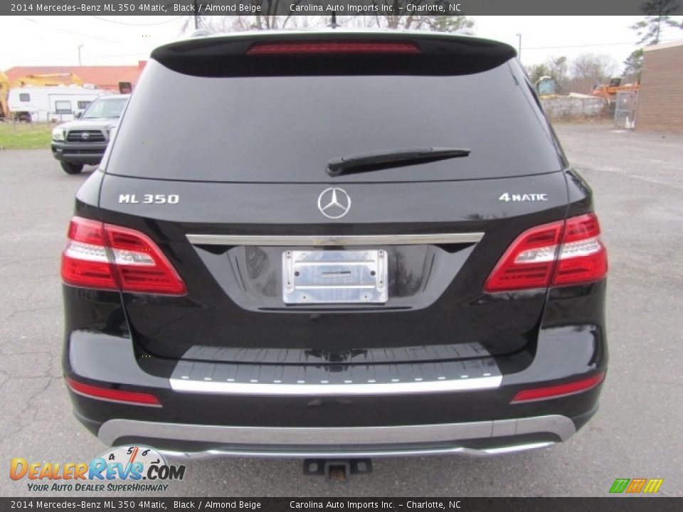 2014 Mercedes-Benz ML 350 4Matic Black / Almond Beige Photo #9