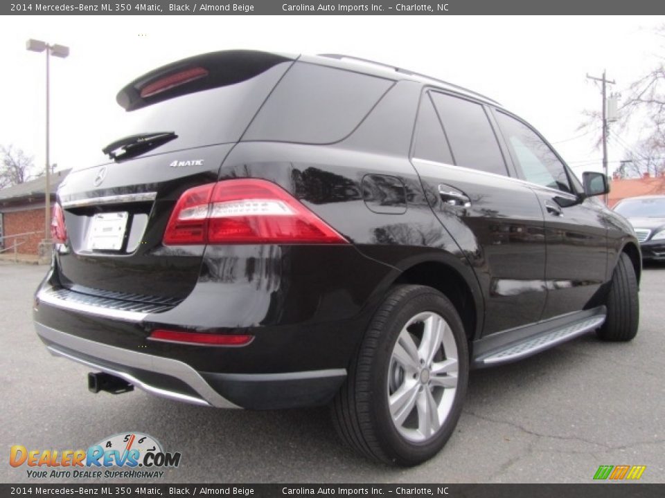 2014 Mercedes-Benz ML 350 4Matic Black / Almond Beige Photo #10