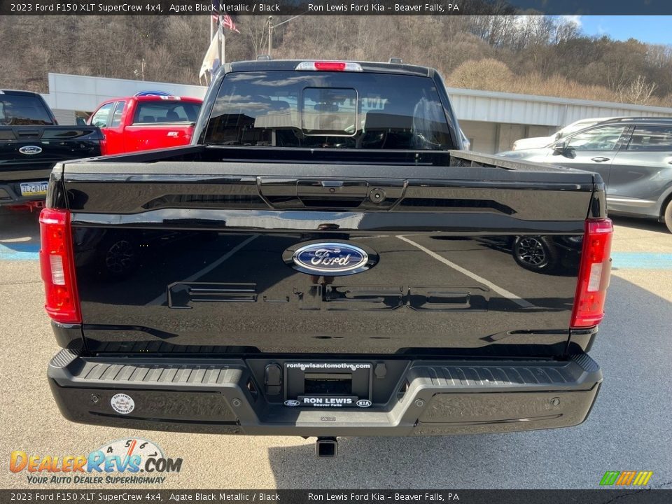 2023 Ford F150 XLT SuperCrew 4x4 Agate Black Metallic / Black Photo #7