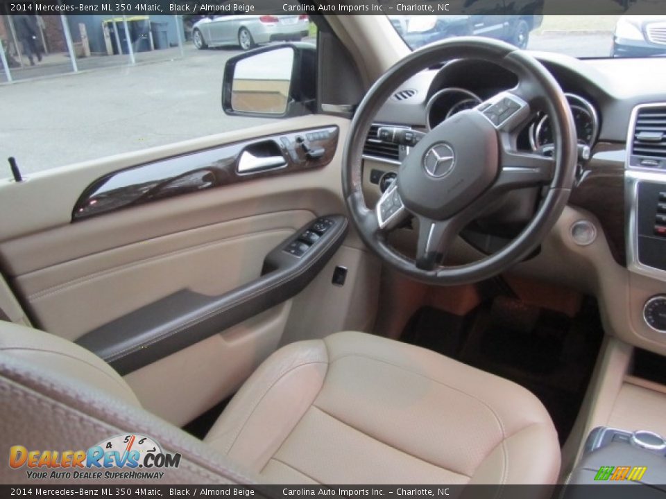 2014 Mercedes-Benz ML 350 4Matic Black / Almond Beige Photo #12
