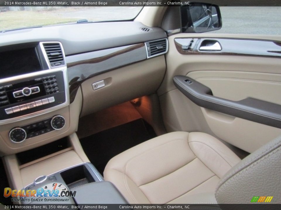 2014 Mercedes-Benz ML 350 4Matic Black / Almond Beige Photo #14