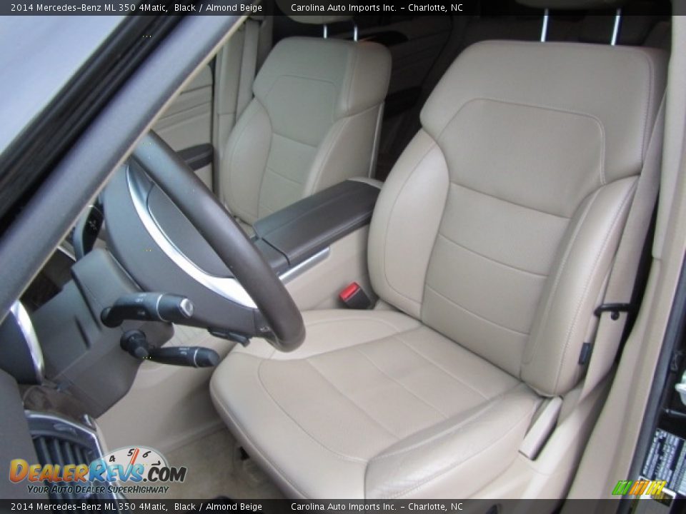 2014 Mercedes-Benz ML 350 4Matic Black / Almond Beige Photo #18