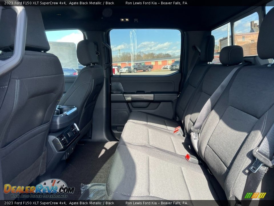 2023 Ford F150 XLT SuperCrew 4x4 Agate Black Metallic / Black Photo #13