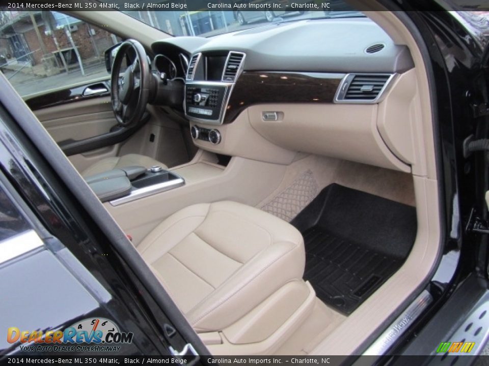 2014 Mercedes-Benz ML 350 4Matic Black / Almond Beige Photo #21