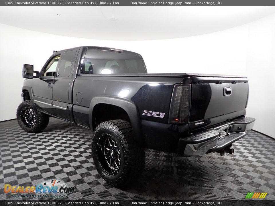 2005 Chevrolet Silverado 1500 Z71 Extended Cab 4x4 Black / Tan Photo #4