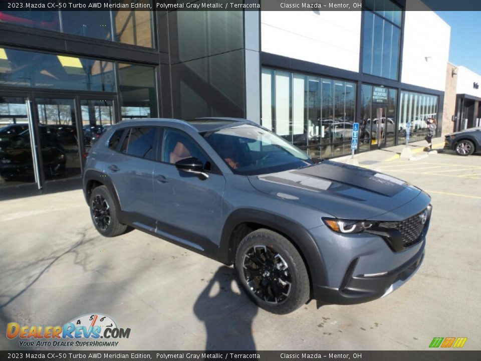 Front 3/4 View of 2023 Mazda CX-50 Turbo AWD Meridian Edition Photo #1
