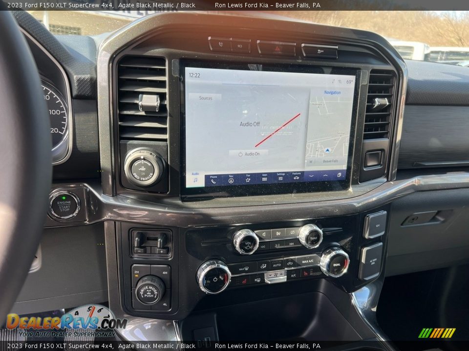 2023 Ford F150 XLT SuperCrew 4x4 Agate Black Metallic / Black Photo #18