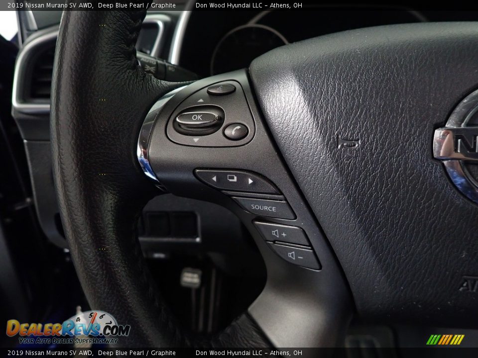 2019 Nissan Murano SV AWD Deep Blue Pearl / Graphite Photo #28