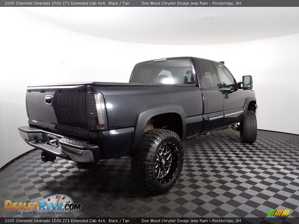 2005 Chevrolet Silverado 1500 Z71 Extended Cab 4x4 Black / Tan Photo #8