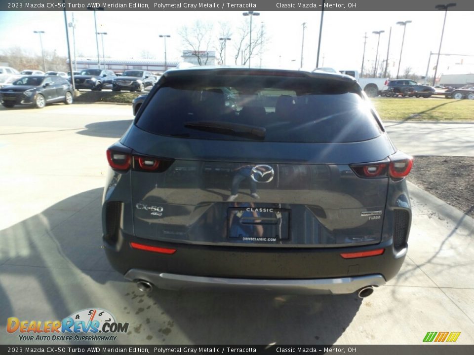 2023 Mazda CX-50 Turbo AWD Meridian Edition Polymetal Gray Metallic / Terracotta Photo #5