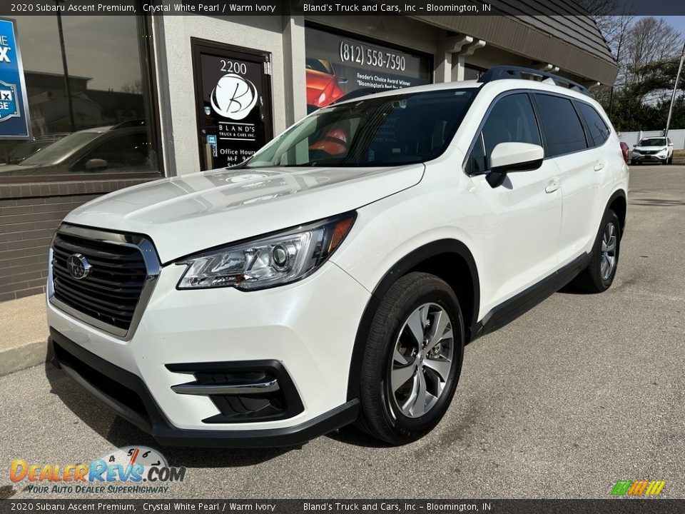 2020 Subaru Ascent Premium Crystal White Pearl / Warm Ivory Photo #2