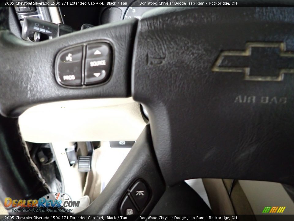 2005 Chevrolet Silverado 1500 Z71 Extended Cab 4x4 Black / Tan Photo #14