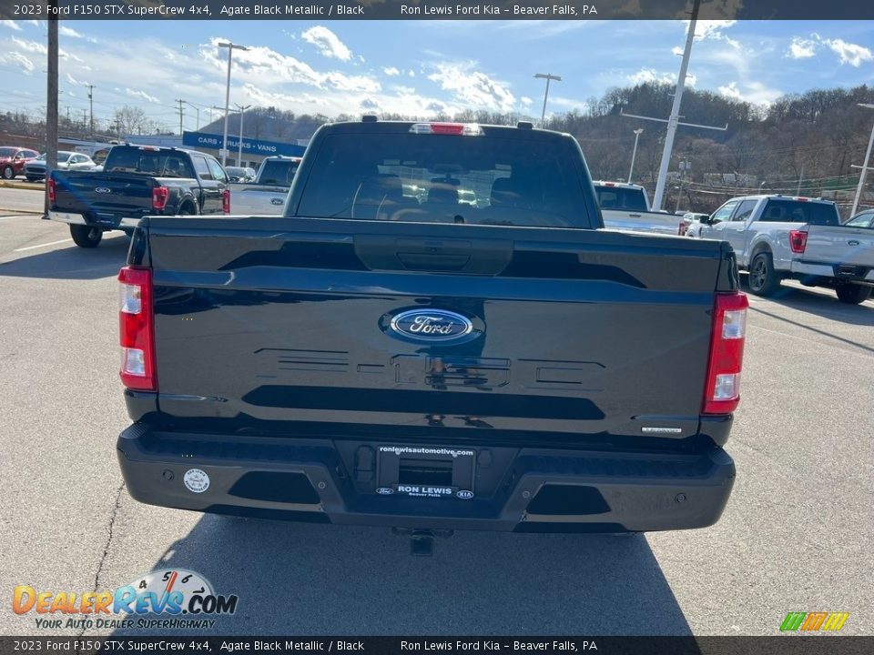 2023 Ford F150 STX SuperCrew 4x4 Agate Black Metallic / Black Photo #7