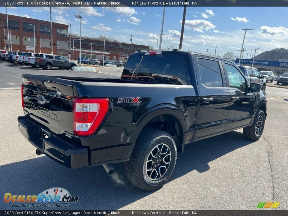 2023 Ford F150 STX SuperCrew 4x4 Agate Black Metallic / Black Photo #8