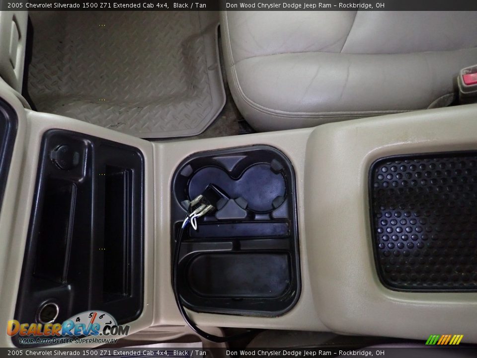 2005 Chevrolet Silverado 1500 Z71 Extended Cab 4x4 Black / Tan Photo #18