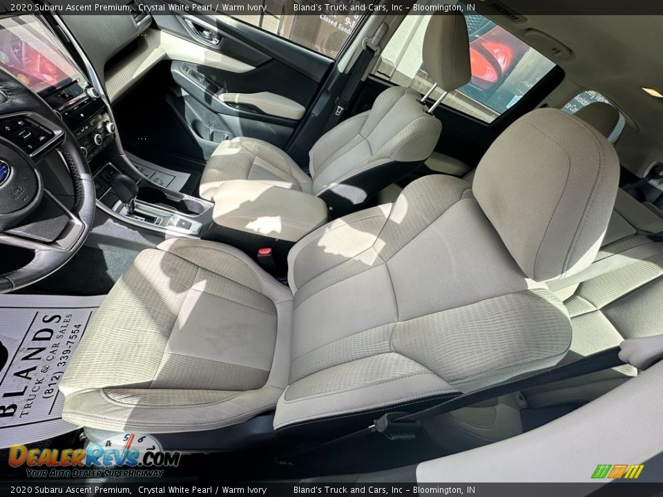 2020 Subaru Ascent Premium Crystal White Pearl / Warm Ivory Photo #7