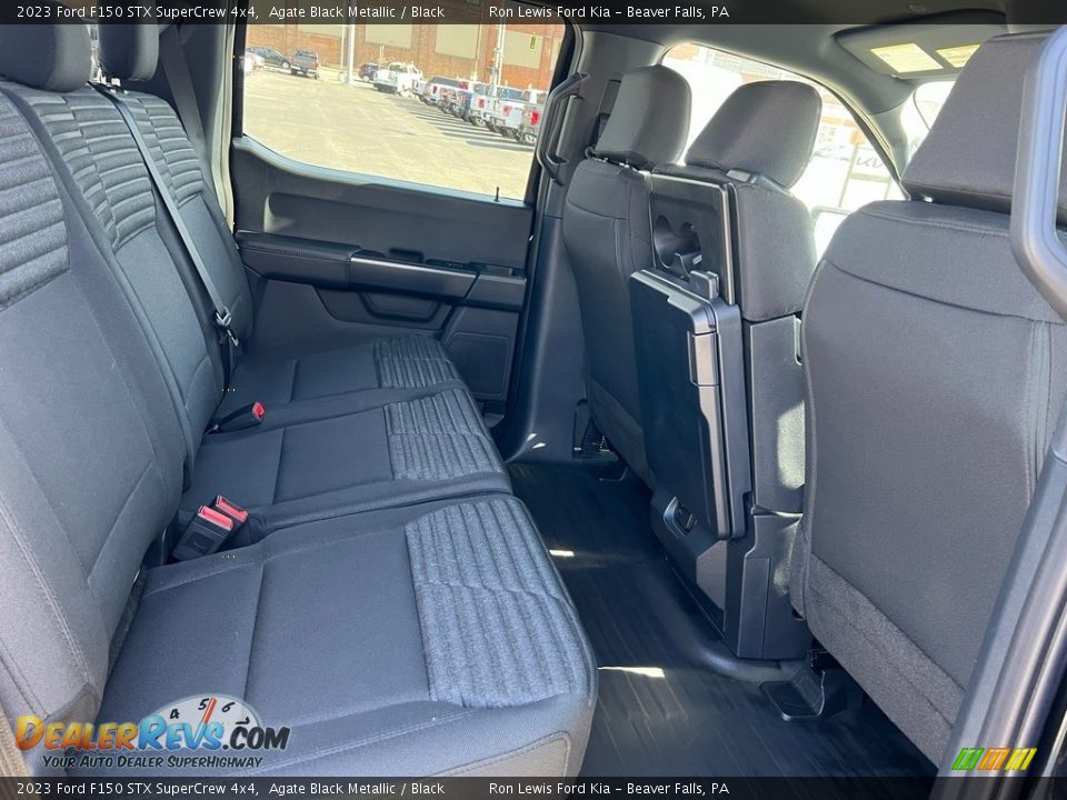 2023 Ford F150 STX SuperCrew 4x4 Agate Black Metallic / Black Photo #11