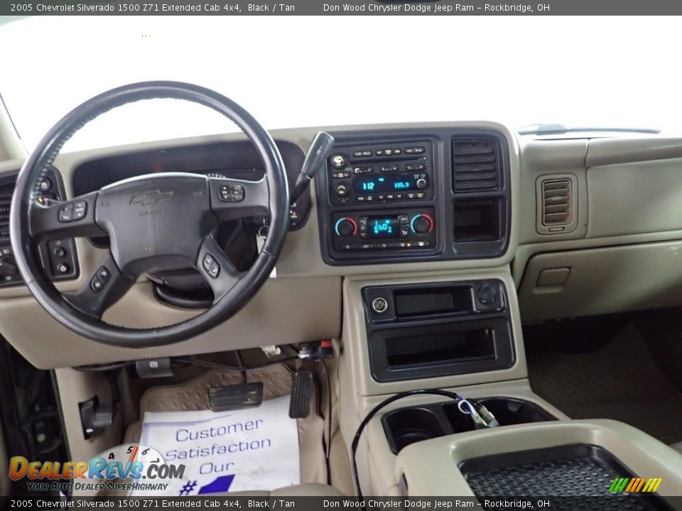 2005 Chevrolet Silverado 1500 Z71 Extended Cab 4x4 Black / Tan Photo #22