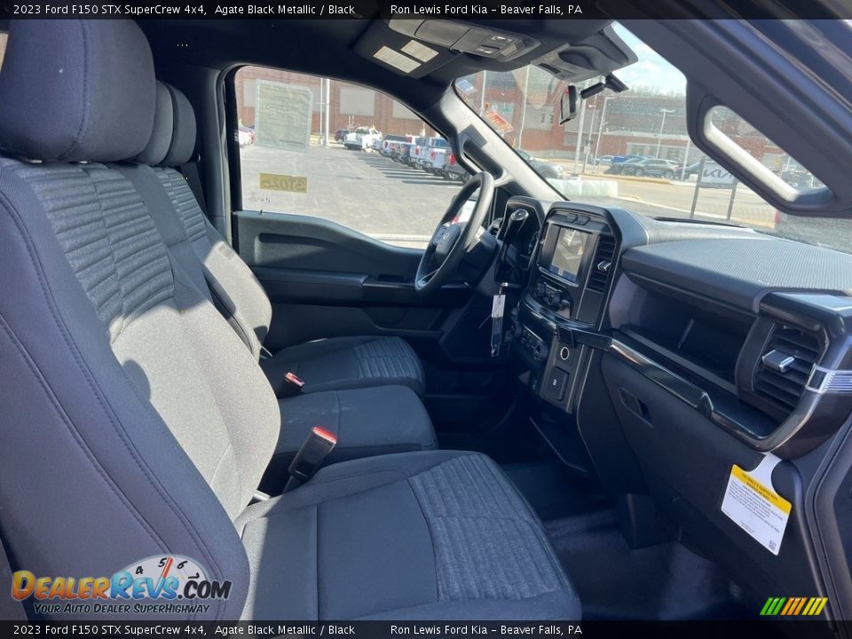 2023 Ford F150 STX SuperCrew 4x4 Agate Black Metallic / Black Photo #12