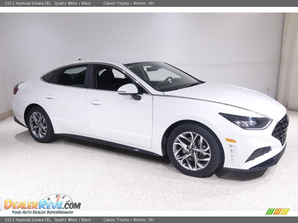 2021 Hyundai Sonata SEL Quartz White / Black Photo #1