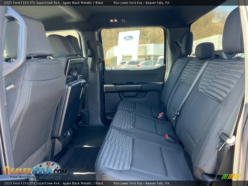 2023 Ford F150 STX SuperCrew 4x4 Agate Black Metallic / Black Photo #13