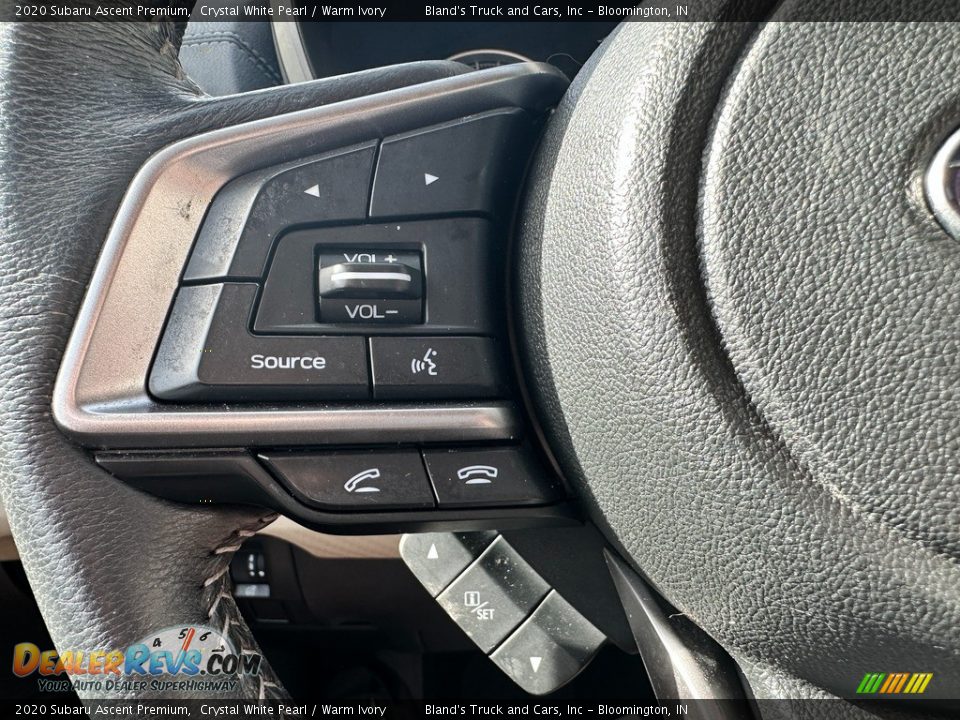 2020 Subaru Ascent Premium Crystal White Pearl / Warm Ivory Photo #11