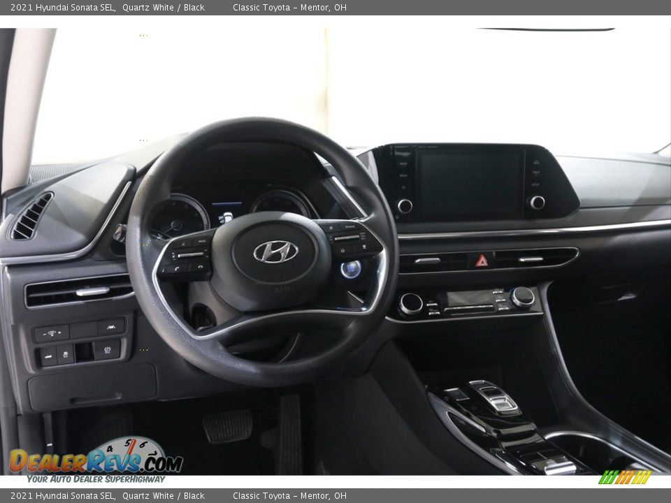 2021 Hyundai Sonata SEL Quartz White / Black Photo #6