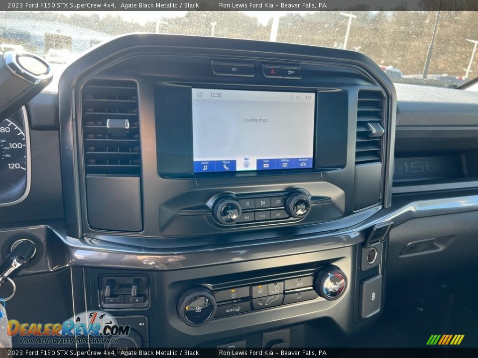 2023 Ford F150 STX SuperCrew 4x4 Agate Black Metallic / Black Photo #17