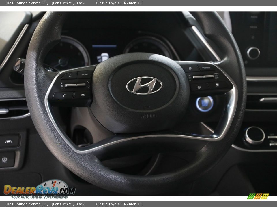 2021 Hyundai Sonata SEL Quartz White / Black Photo #7