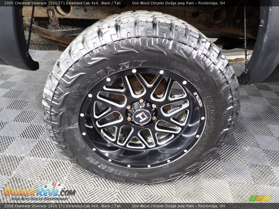 2005 Chevrolet Silverado 1500 Z71 Extended Cab 4x4 Black / Tan Photo #29
