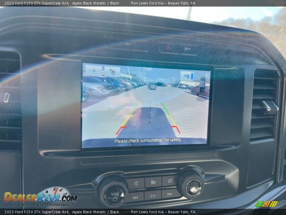 2023 Ford F150 STX SuperCrew 4x4 Agate Black Metallic / Black Photo #18