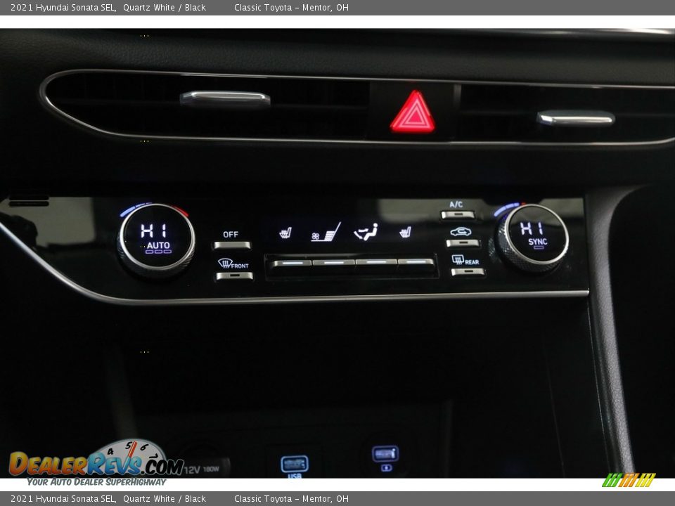 2021 Hyundai Sonata SEL Quartz White / Black Photo #11