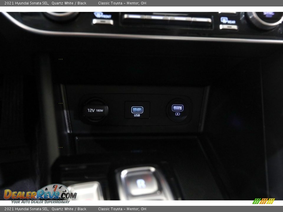 2021 Hyundai Sonata SEL Quartz White / Black Photo #12