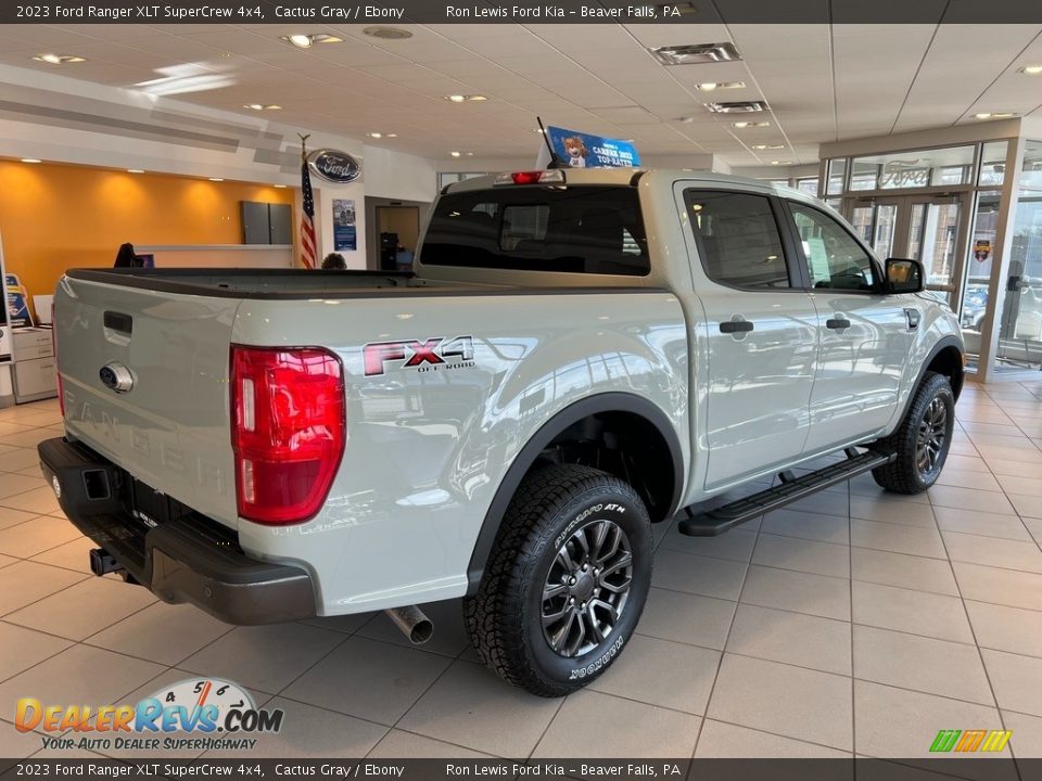 2023 Ford Ranger XLT SuperCrew 4x4 Cactus Gray / Ebony Photo #5